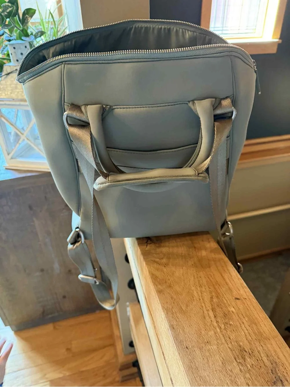Freshly Picked Sage Green Baby Neoprene Backpack Diaper Bag